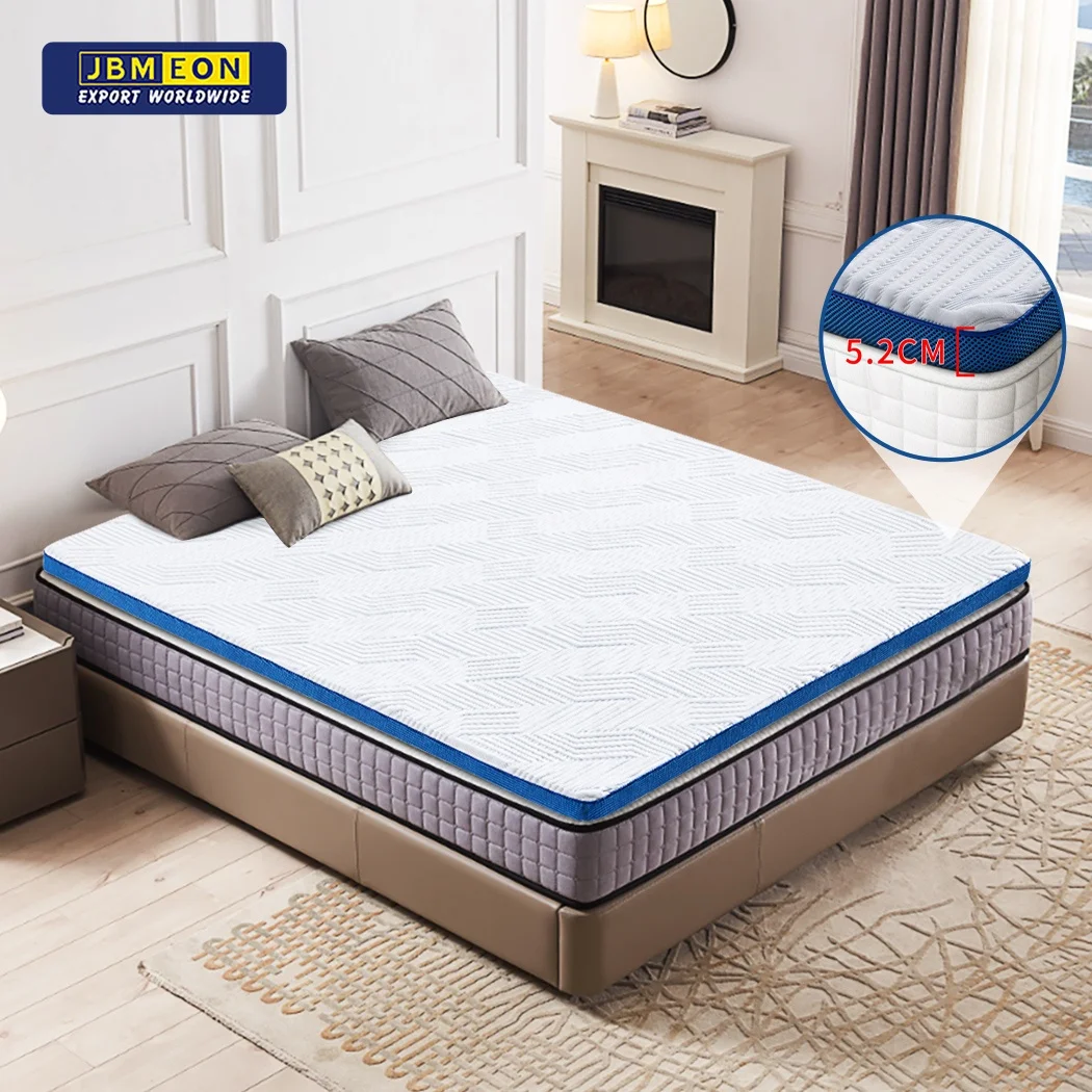 Customized Full King Queen Size Comfortable Memory Foam Bed Mattress Topper