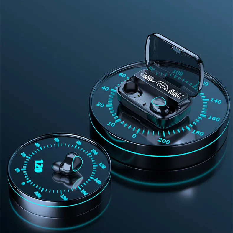 2022 new waterproof M10 TWS Earphone Gaming Headphone touch 3d surround sound sports wireless earphones headphones