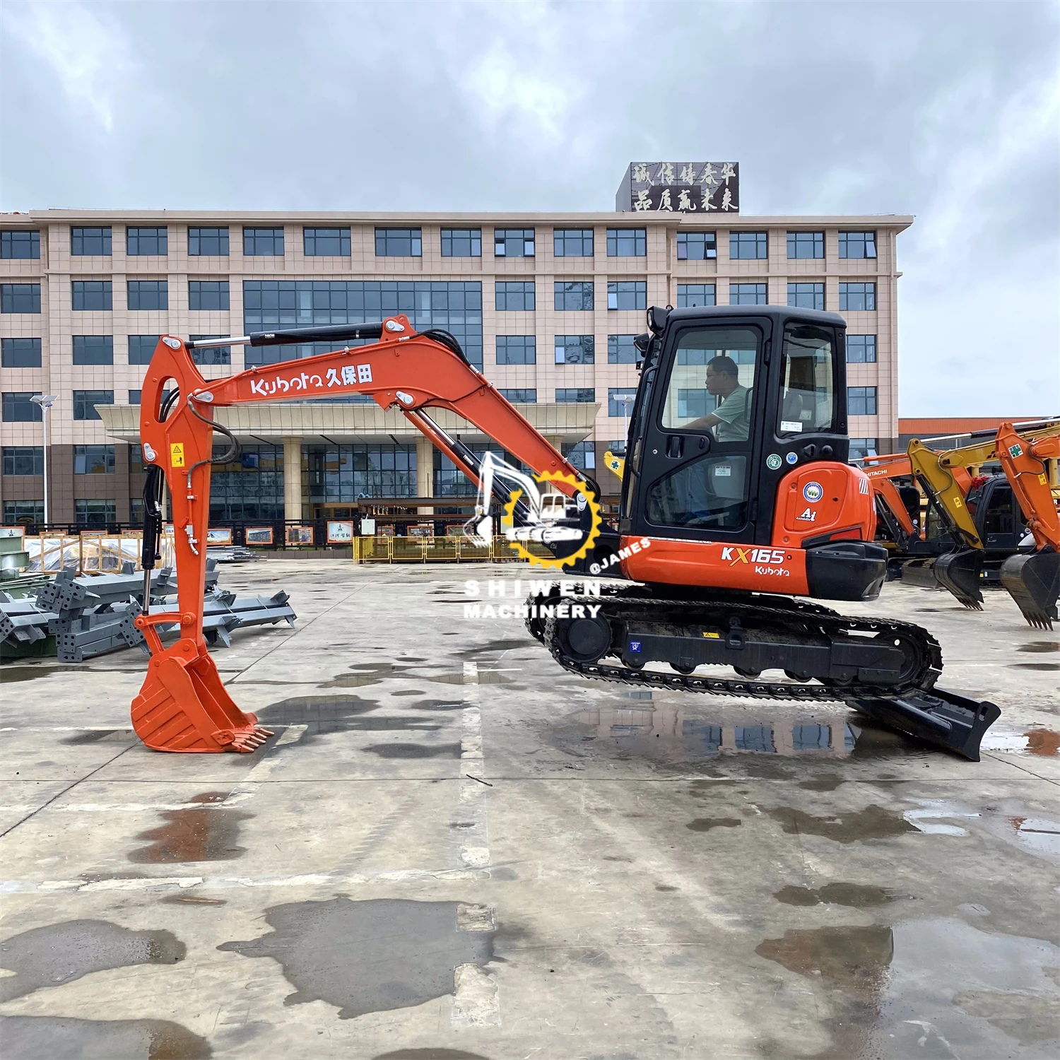 95% новый гусеничный экскаватор б/у 165 KX с низким рабочим временем хорошее состояние 6 тонн мини-экскаватор kx165 распродажа