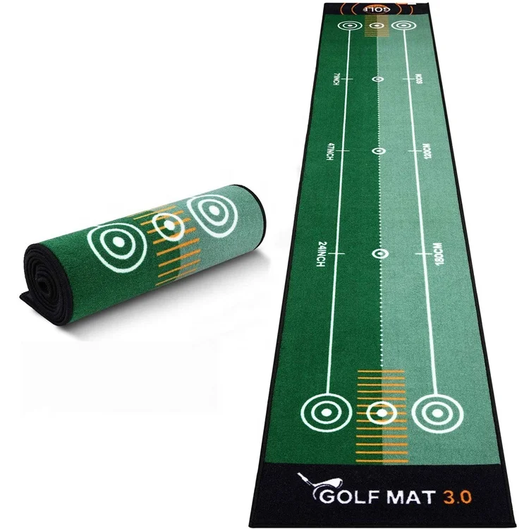 Anti-slip Golf Putting Mat Golf Putting Practice Mat Indoor for Golf Practice/Golf Game/Golf Gift