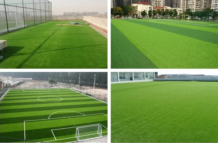 Wholesale 40mm 50mm Height Realistic DIY Artificial Turf Lawn Synthetic Grass for Soccer Fields