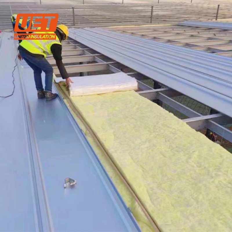 R7 R11 R13 insulation Mexico MBI one or two sided white pp vinyl overlaps lana de vidrio 50mm 100mm fiberglass wool insulation