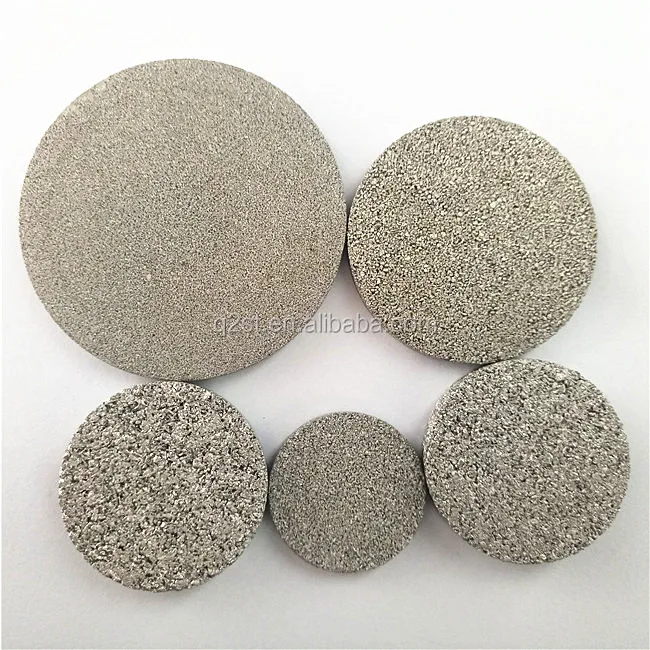 Sintered Porous 0.2 5 7 40 50 70 90 microns stainless steel SS 316L filter disc