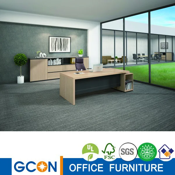 Роскошный директорский менеджер современный офисный стол из древесины mdf для офисной мебели