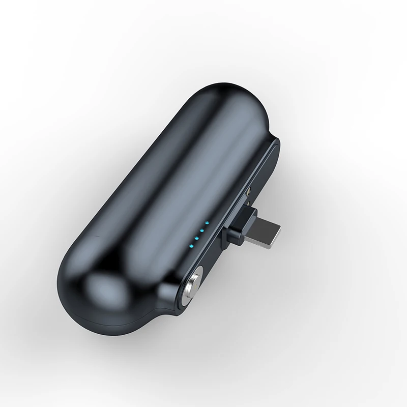 2021 Hot-selling magnetic wireless power bank Capsule Mini Emergency Charger 2600 mah portable pocket power bank