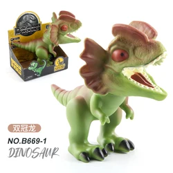 Soft Rubber Dinosaur Models Movable Head Dinosaur Toy High Quality Dinosaur Toys