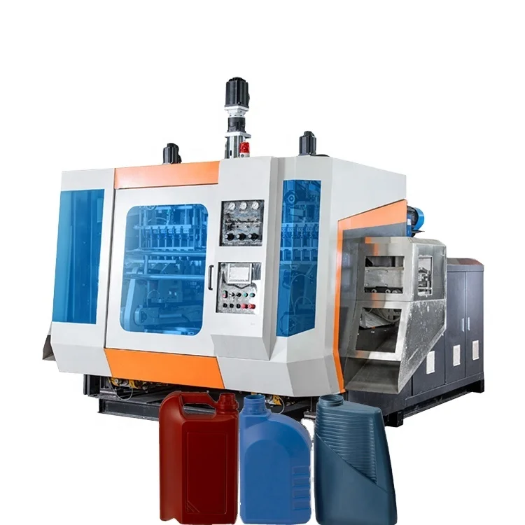 HDPE Slim Moulding Vertical Injection And Blowing Blow Molding Bottle Making Machine For Jerrycan Plastic Container Canister