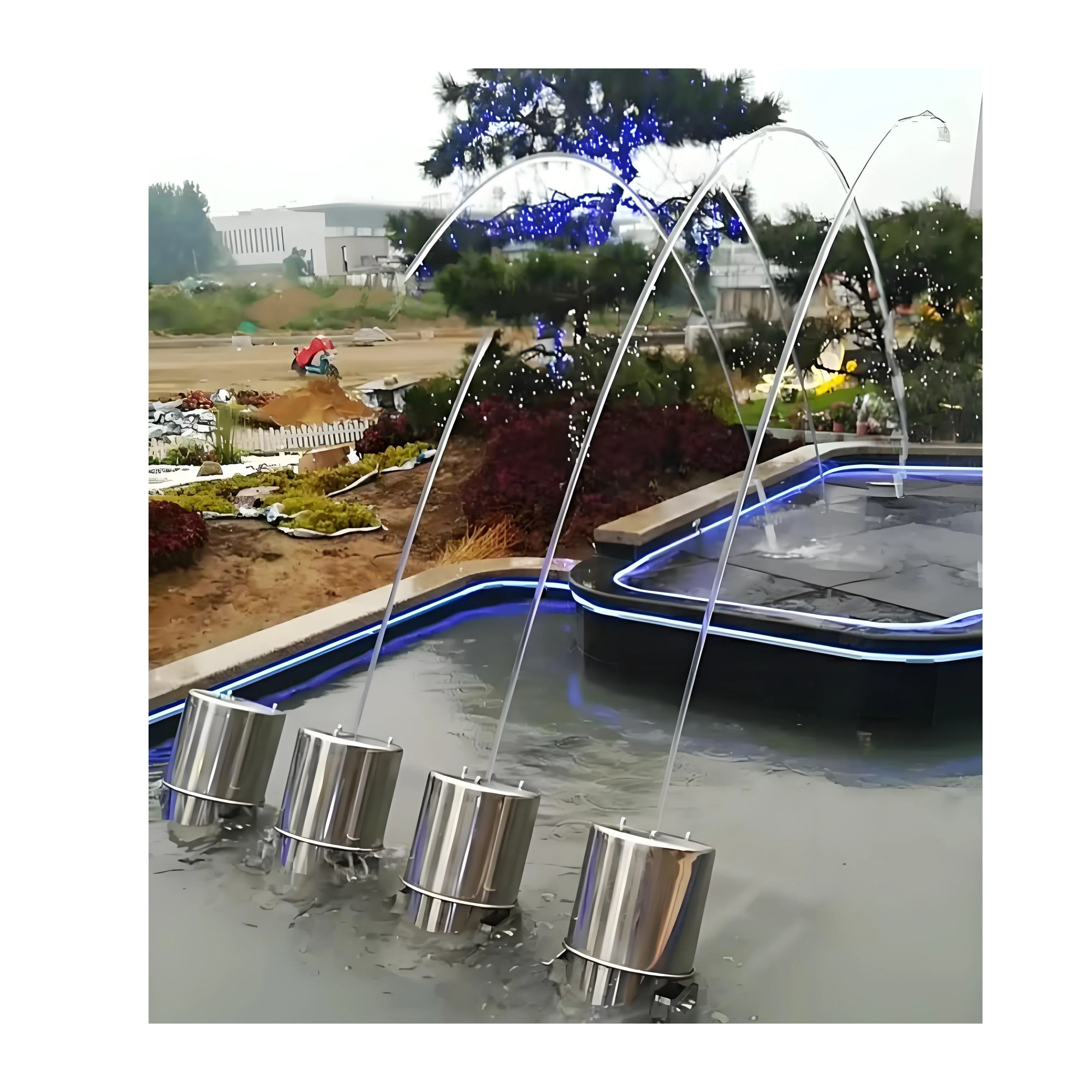 Good quality Laminar Jumping Jet Water Fountain Dry Fountain For Outdoor Garden Decoration