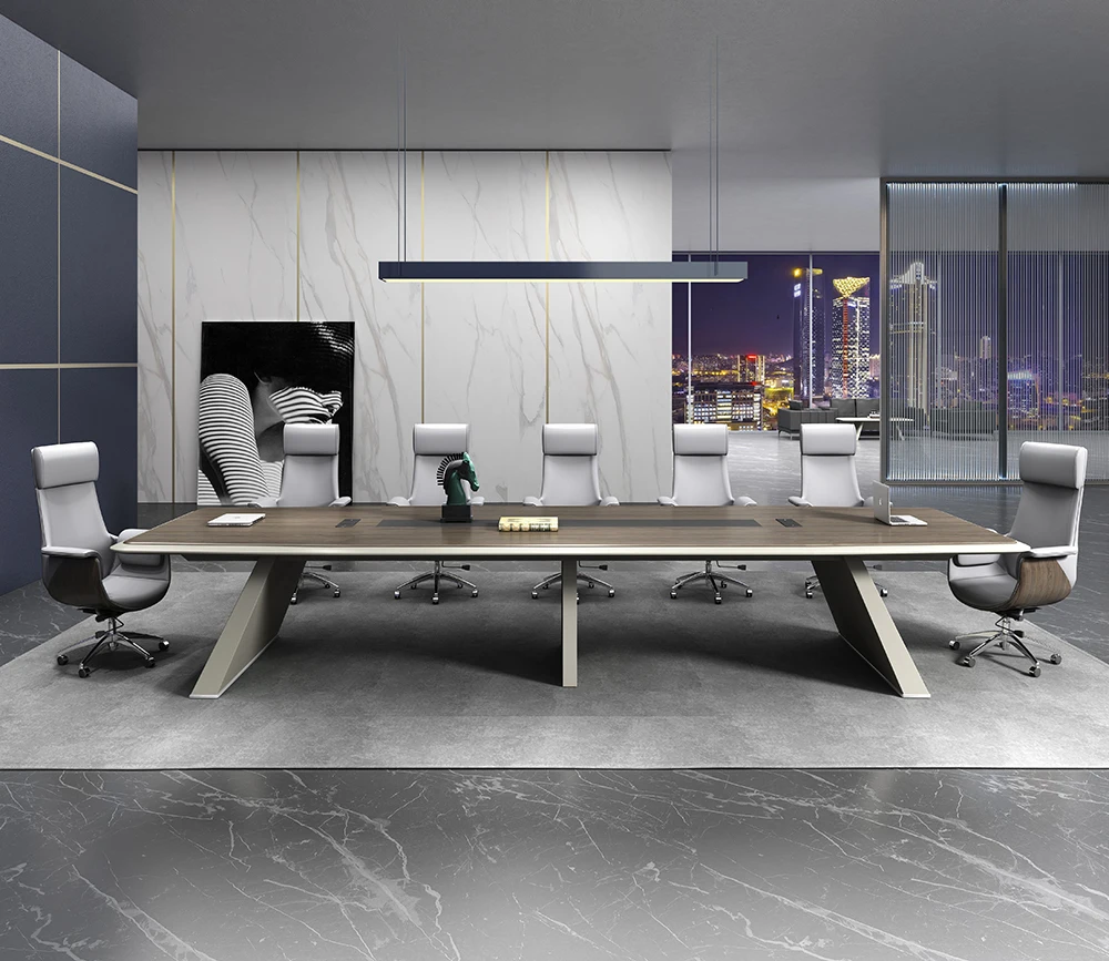 Factory Wholesale Solid Wood Conference Room Table Office Furniture Big Size Conference Table