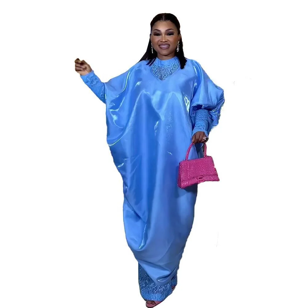 New Product Pictures Of Dresses African Africa hooked cloak Boubou Dress Modest lacy underwear Modern African Dresses 2024