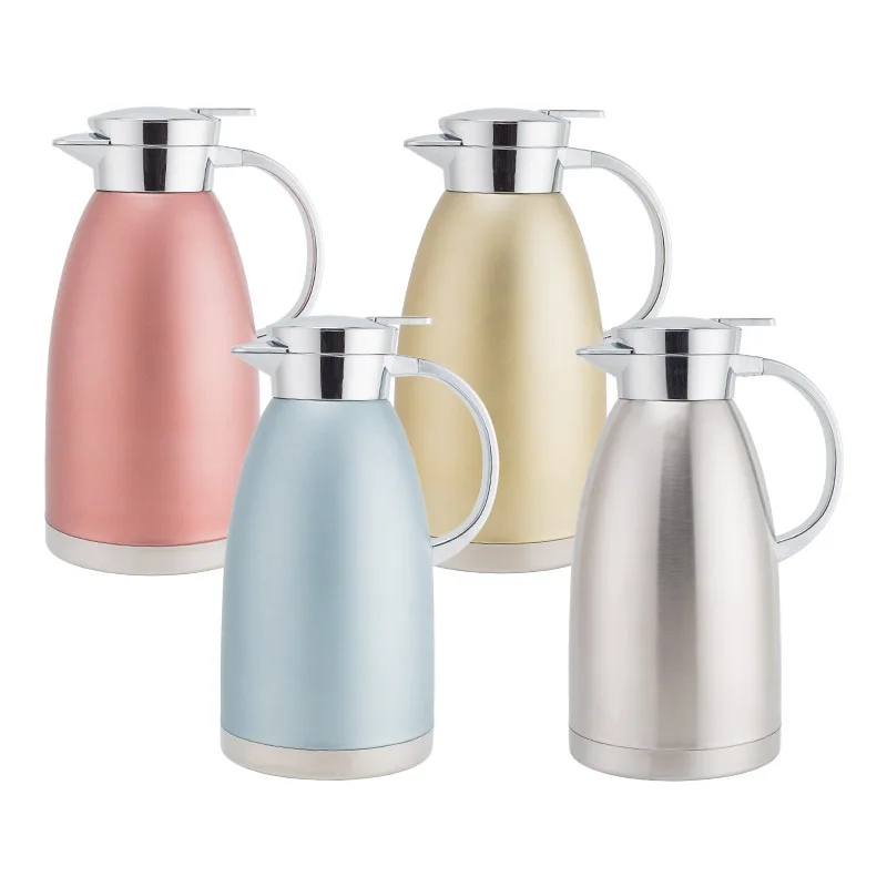 Stainless Steel 1.8L/2.3L Insulated Coffee Thermos Water Kettle Beverage Dispenser