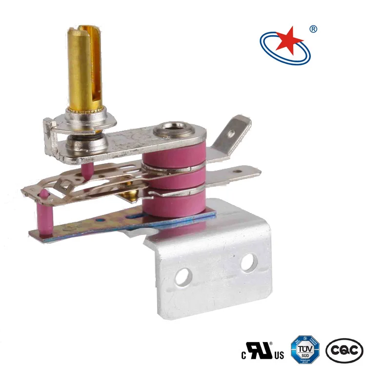 Adjustable Electric Oven Heater with Safety Bimetallic Switch Thermostat Aluminum Thermal Conductive Plate Thermostat