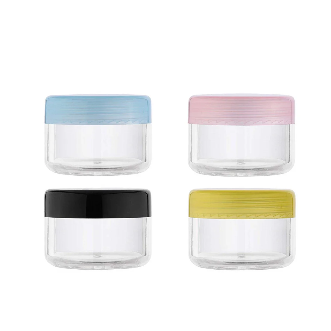 Wholesale Mushroom PP Plastic Eye Cream Jar 5g 10g 20g 30g 50g Pink Purple Blue Green White Clear Color Cosmetic Packaging Jar