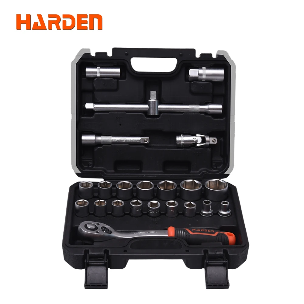 Matt 23Pcs Socket Wrench Set 1/2' Drive Box Spanner Auto Repair Tool Hand Tool