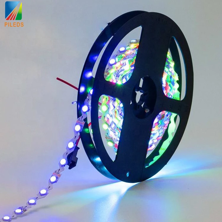 WS2815 S shaped zigzag BENDABLE 5V 12V addressable RGBW RGB GS8208 RT1809 SK6813 LED strip