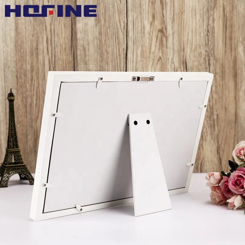 HOFINE Baby Free Wash Inkpad Safe First Year Souvenir puzzle Foot Hand Print Family Wood Photo Picture Frame