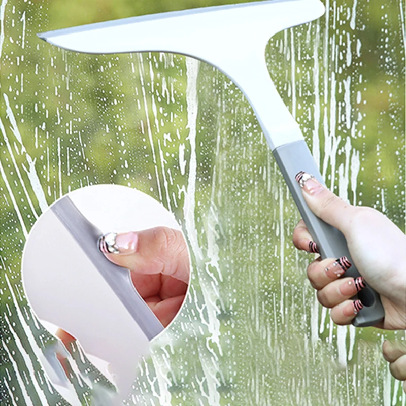 Windshield Water Shower Squeegee Water Window Scraper Washer Cleaning Silicone Mini Squeegee Glass Wiper