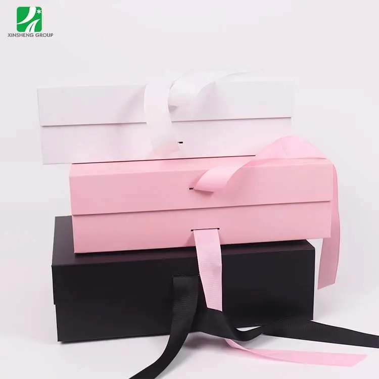 Hot Selling Embalagem De Papel Caixa Magnet Packing With Logos Bridesmaid Wedding Paper Cardboard Cosmetic Gift Foldable Box