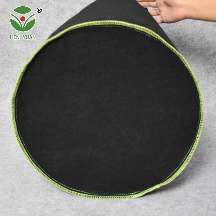 High Quality 20 Gallons Black Heavy-Duty Nonwoven Fabric Mushroom Growing Bag Thickened Polyester for Outdoor Garden Use