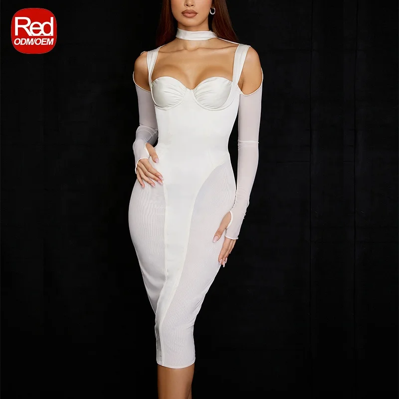 Evening Dresses 2022 White Satin Corset Prom Dress Hollow Out Sexy Party Dresses Wear Night Club