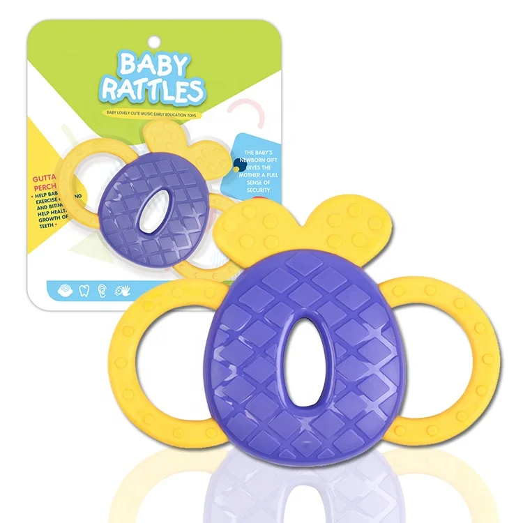 
2020 Play Plastic Early Education Activity Toddler Hand Teethers Toy Set Baby Rattles 