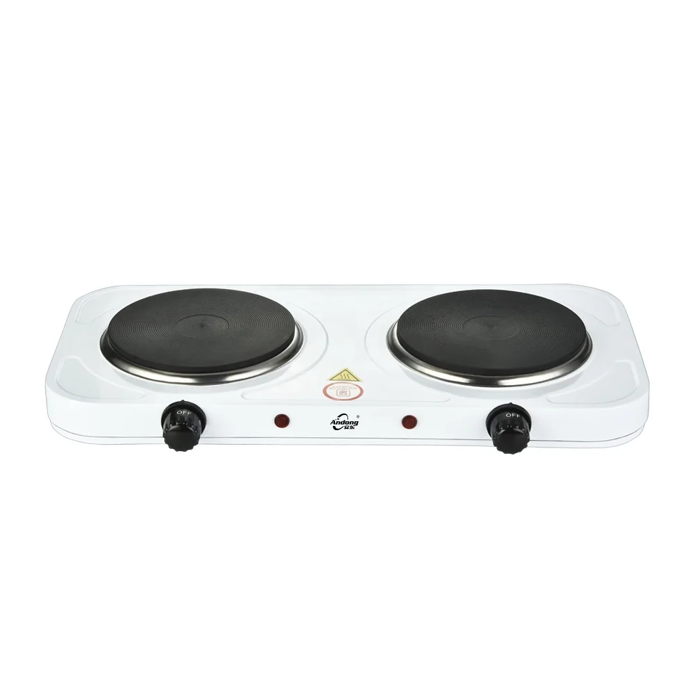 2000 Вт портативная мощная электрическая твердая плита, варочная поверхность, настольная горелка с двумя плитами для приготовления пищи