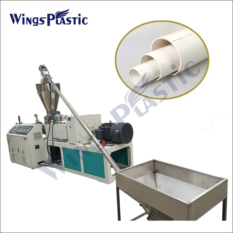 Wings Plastic High Quality Plastic Pvc Upvc Pipe Electrical Hose Machine Extruder Extrusion Making Machine Production Line
