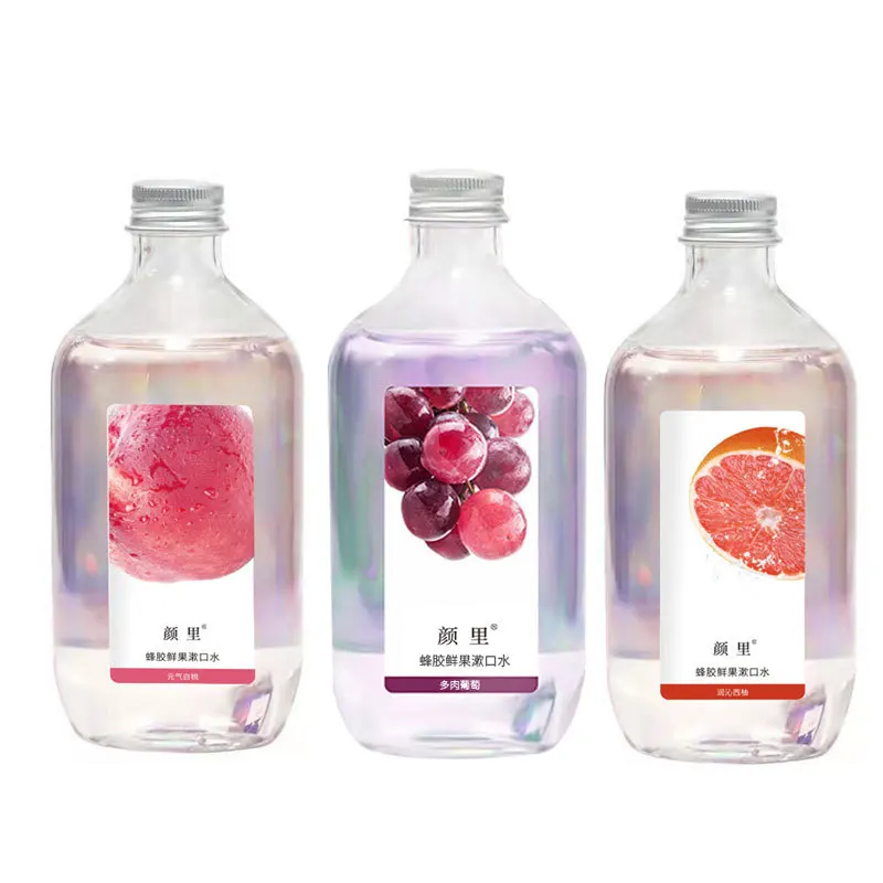 Private Label Wholesale Manufacturers Oral Cleaning Breath Fresheners Portable Propolis Fruit Mouthwash