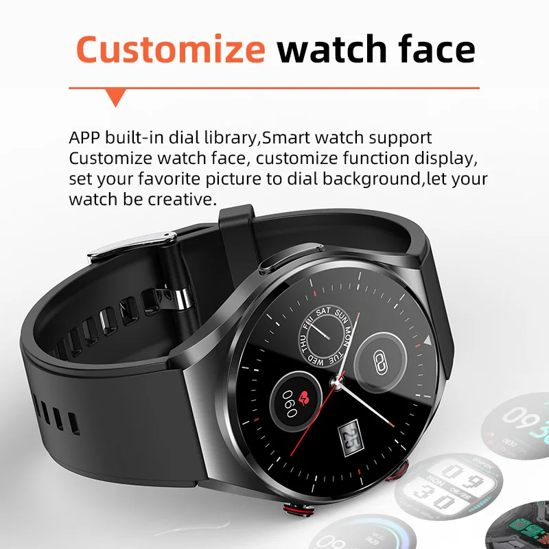 YTGEE 2023 E09 Blood Glucose Smartwatch Fitness Tracker Heart Rate Bracelet Message Reminder ECG Smart Watch for Men Women