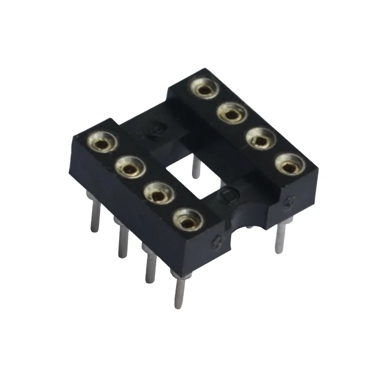 Pitch 2.54 mm Socket For Ics Connector Round Hole 8 Pin 18 pin dip Ic Test Socket