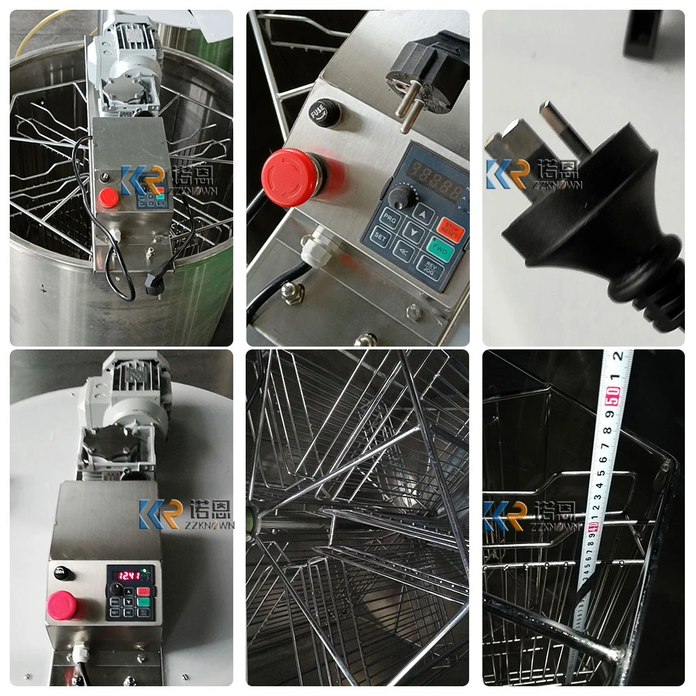 Popular Apiculture Equipment 304 Stainless Steel Beekeeping 6 Frames Centrifugal Electric Honey Extractor