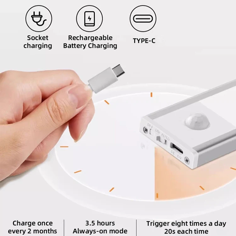 Алюминиевый Usb под освещение шкафа 40 светодиодных аккумуляторов O для дома