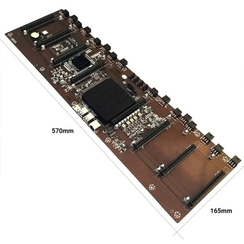 Материнская плата 847 HM65 компоненты интегрированный CPU 8 слотов для карт DDR3 Материнская плата для Rx580 1660 3080 3090