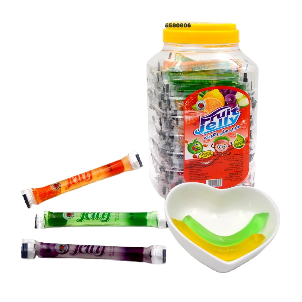 Summer hot selling halal Fruit Flavors Jelly Stick