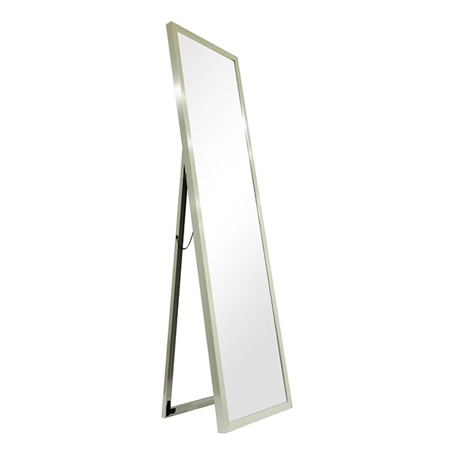 Wholesaler Floor Dressing standing  MDF Framed Mirror Wooden Color Large Full Mirror