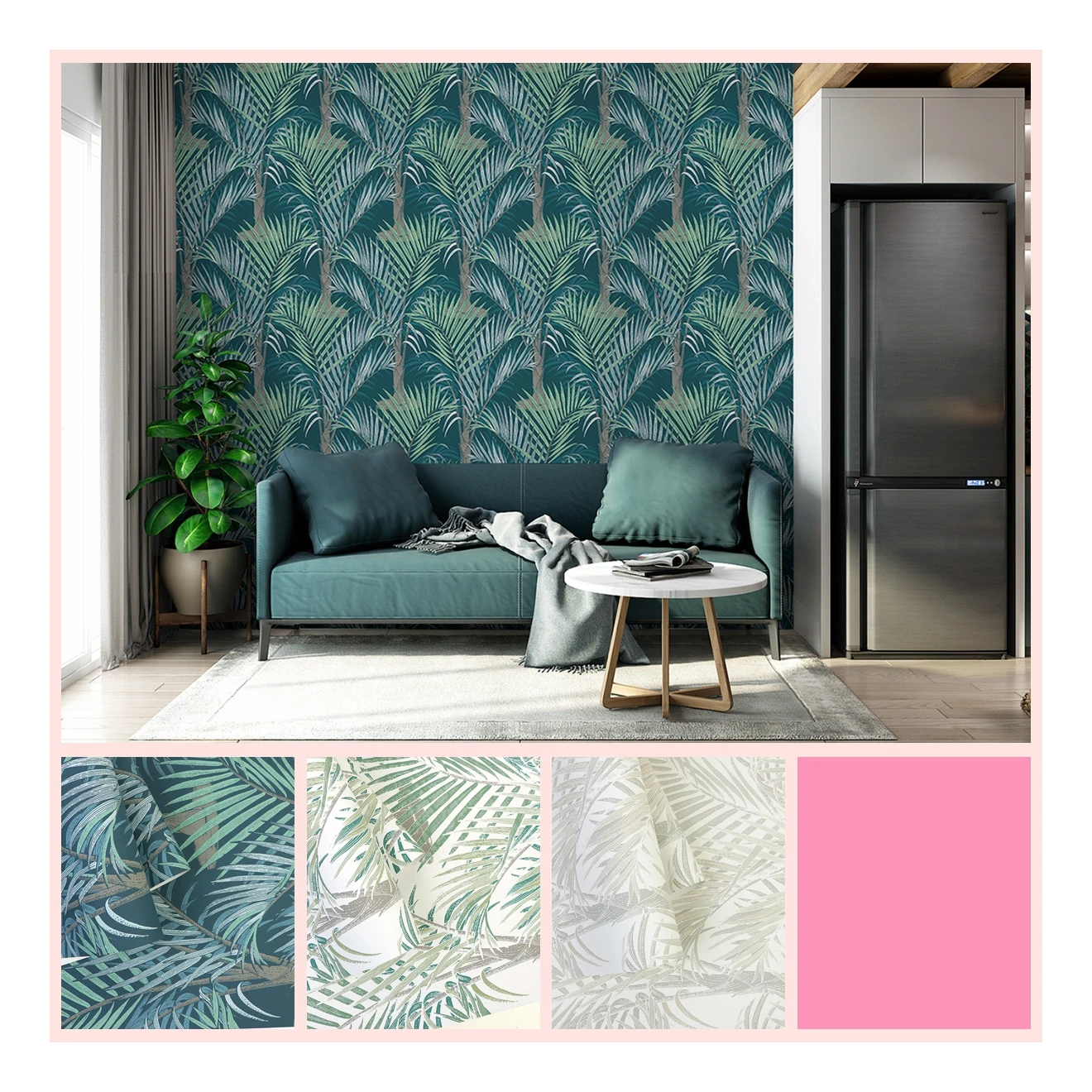 2020 modern grass green  textured plastic wall paper with best price designs wallpapers