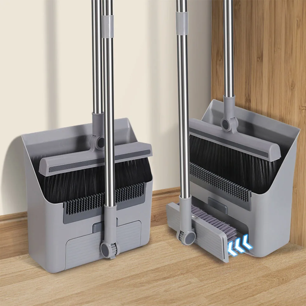 New Design 3 in 1 Windproof Floor Brush  Broom and Dustpan Set Brooms for Sweeping Indoor and Outdoor  Brooms Dustpan Set