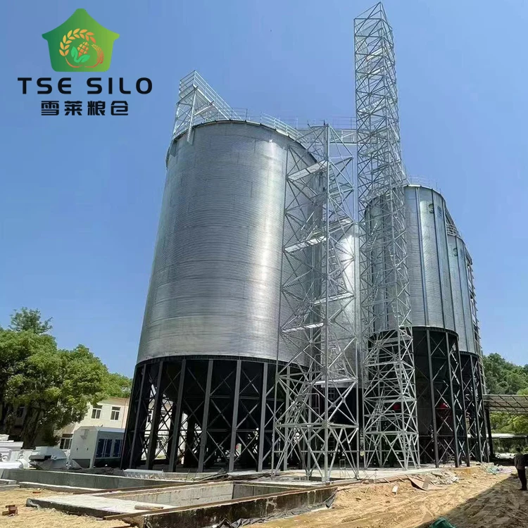 Wheat corn flour mill grain steel silo for sale