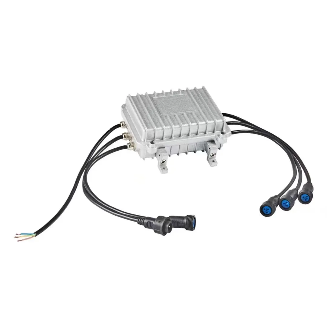 Waterproof DMX Splitter 4 Ways Distributor Outdoor Waterproof Stage Light DMX Signal Amplifier