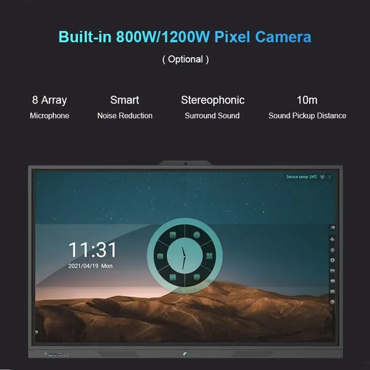 
Wholesale Education Equipment 65 75 85 86 98 100 Inch Classroom Teaching Interactive Smart Board 