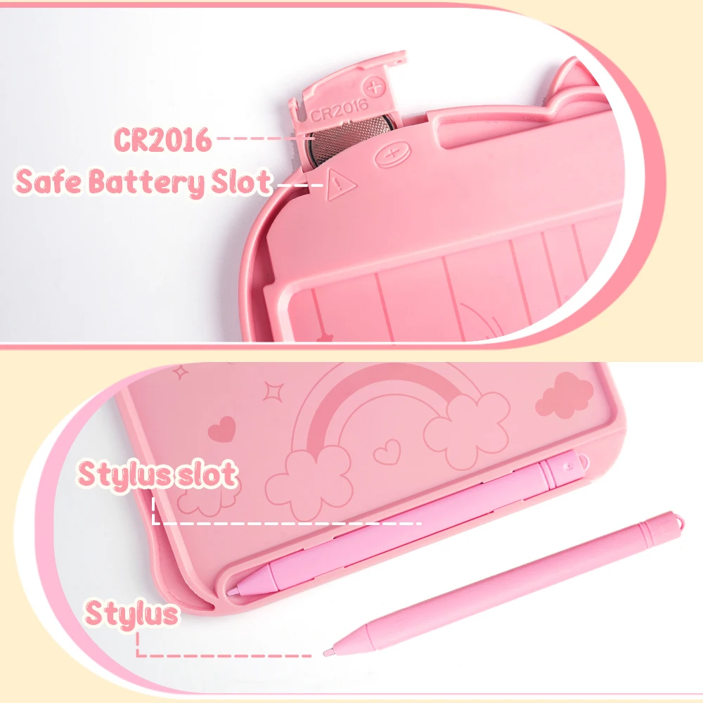 Magnetic for Doodle Drawing Board Kids Toy Pad LCD Writing Tablet Graphics Paint Diy