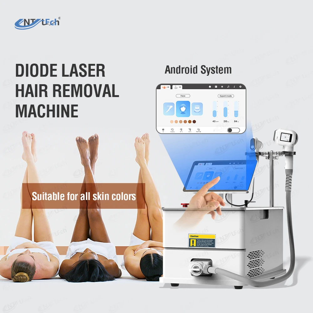 Painless permanent  755 808 1064nm 3 in 1 diode laser beauty hair removal remove machine