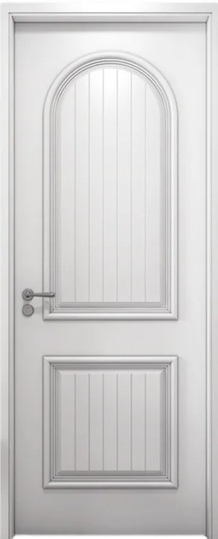 economic melamine PVC door skin  honeycomb core with frame door