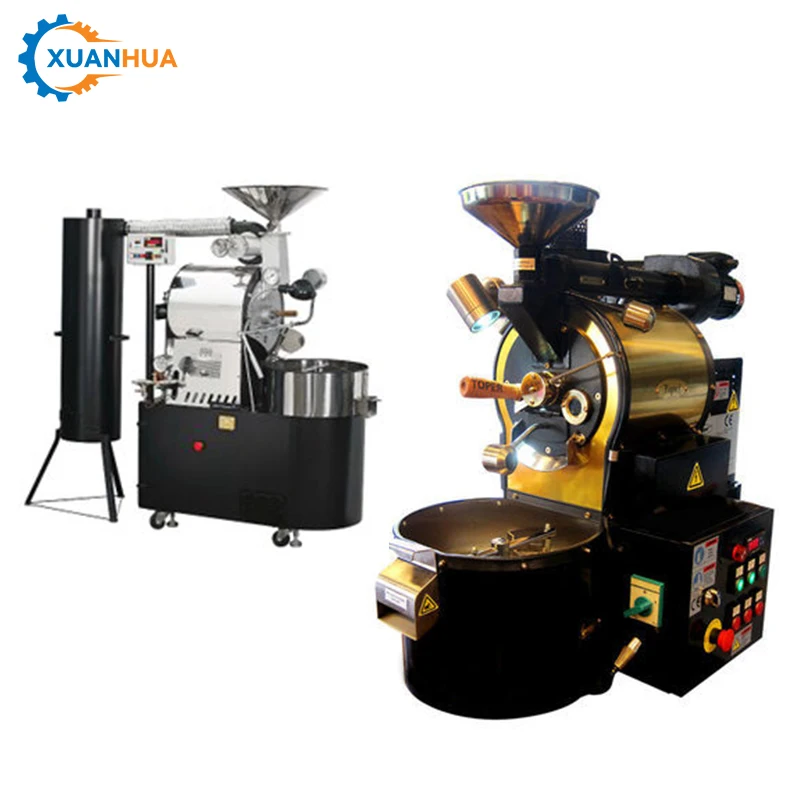 New arrival 1/2/20 kg commercial business coffee bean roaster machine with 24 hours online after-sale service