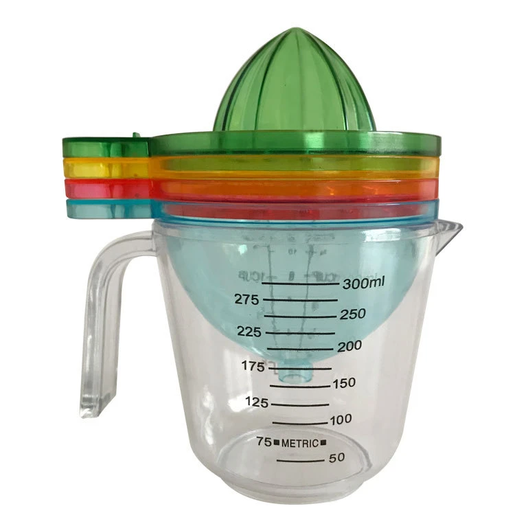 Plastic Multifunction Manual Press Lemon Citrus Squeezer Orange Juicers With Scale Measuring Cup Funnel Grinder Kitchen Tool Set