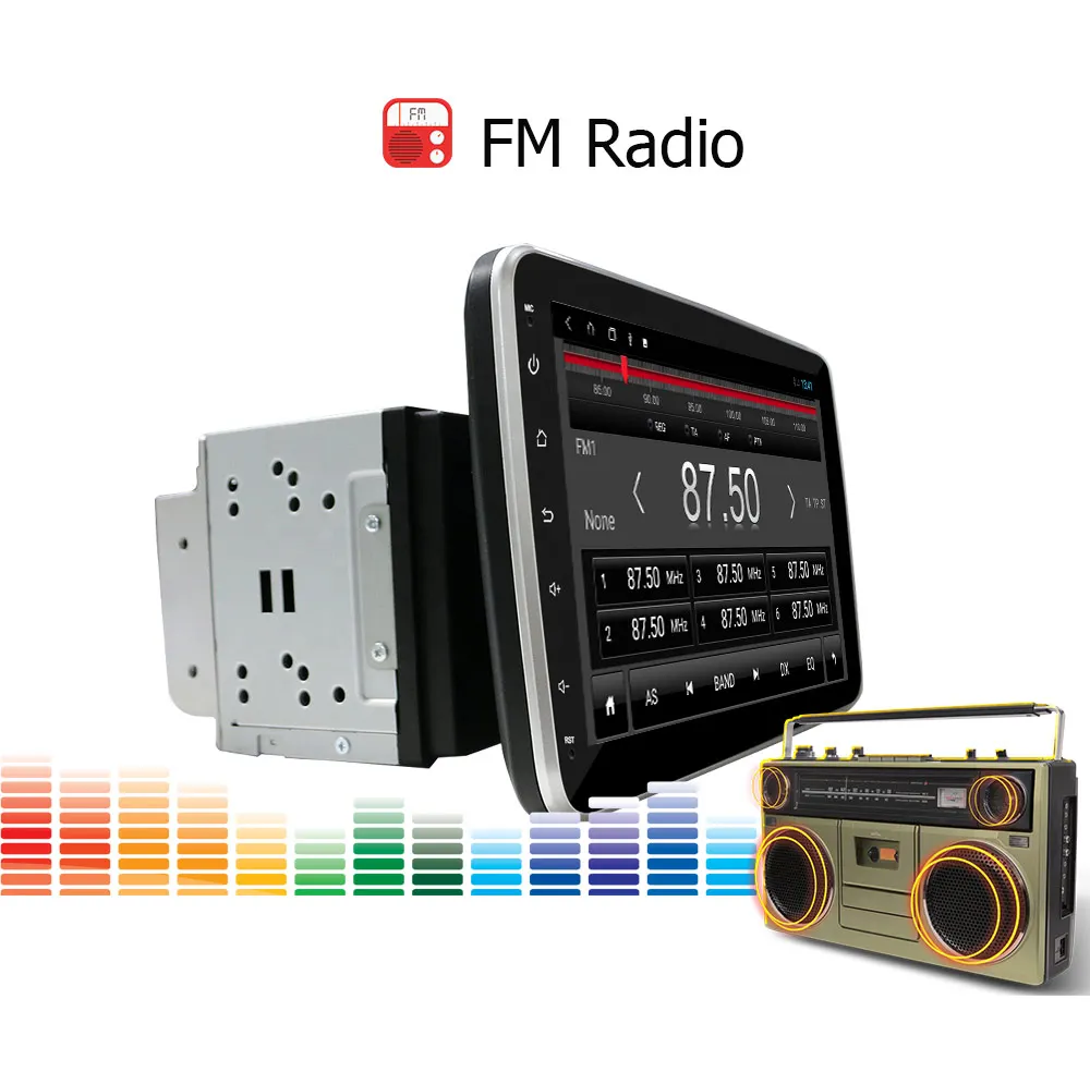 10.1inch Car Radio Stereo Autoradio Support 360 Degree Screen Rotating Gps Navigation Auto Electronnics Dvd Player Android Para