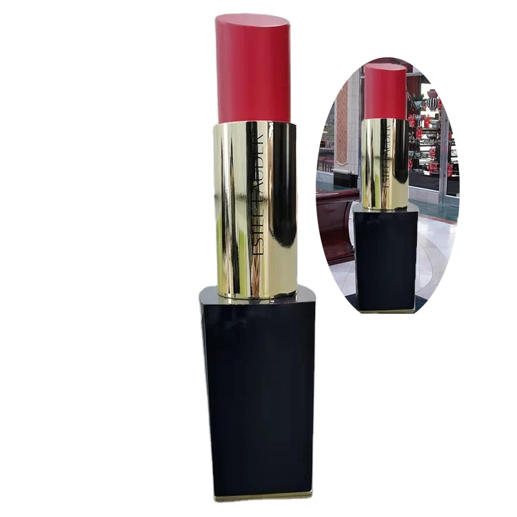 Гигантская косметика, реквизит, статуэтка губной помады из смолы, скульптура губной помады для выставки косметики