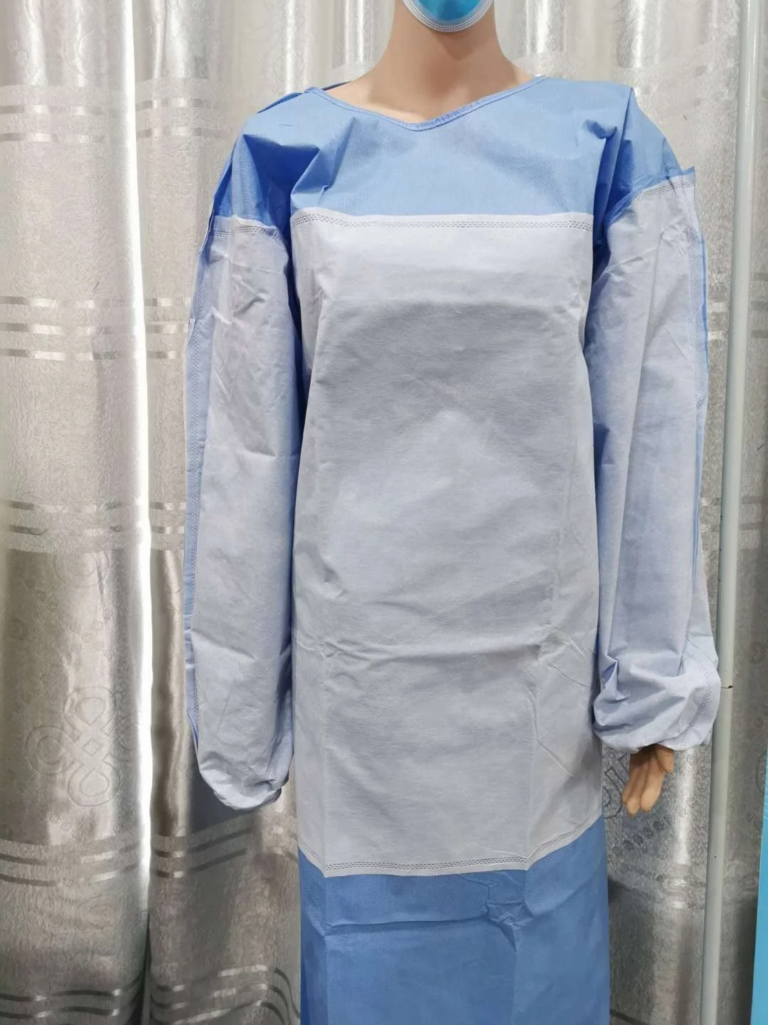 SMMS reinforced high quality non woven surgical gown disposable Sterile Surgical Gown for hospital