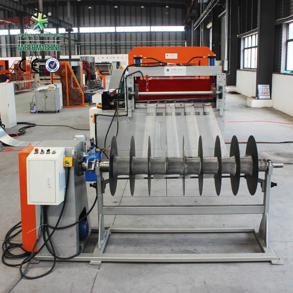 Coil in diamond mesh machine slitting line