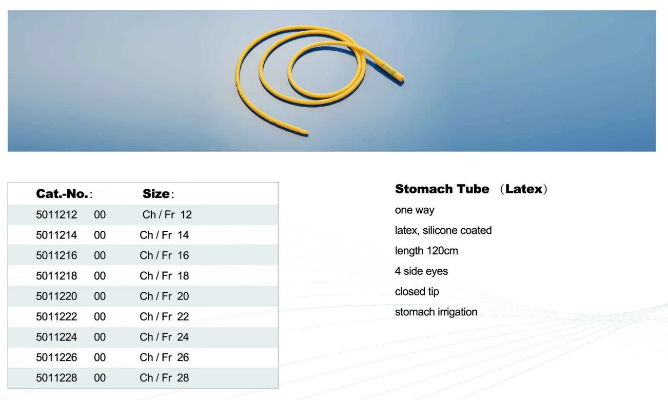 CE Approved Medical Single use Disposable Non-toxic latex Stomach feeding Tube silicon Gastric Tube Medical Nasal Feeding Tube